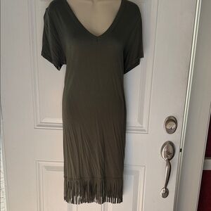 Stretch fringe dress